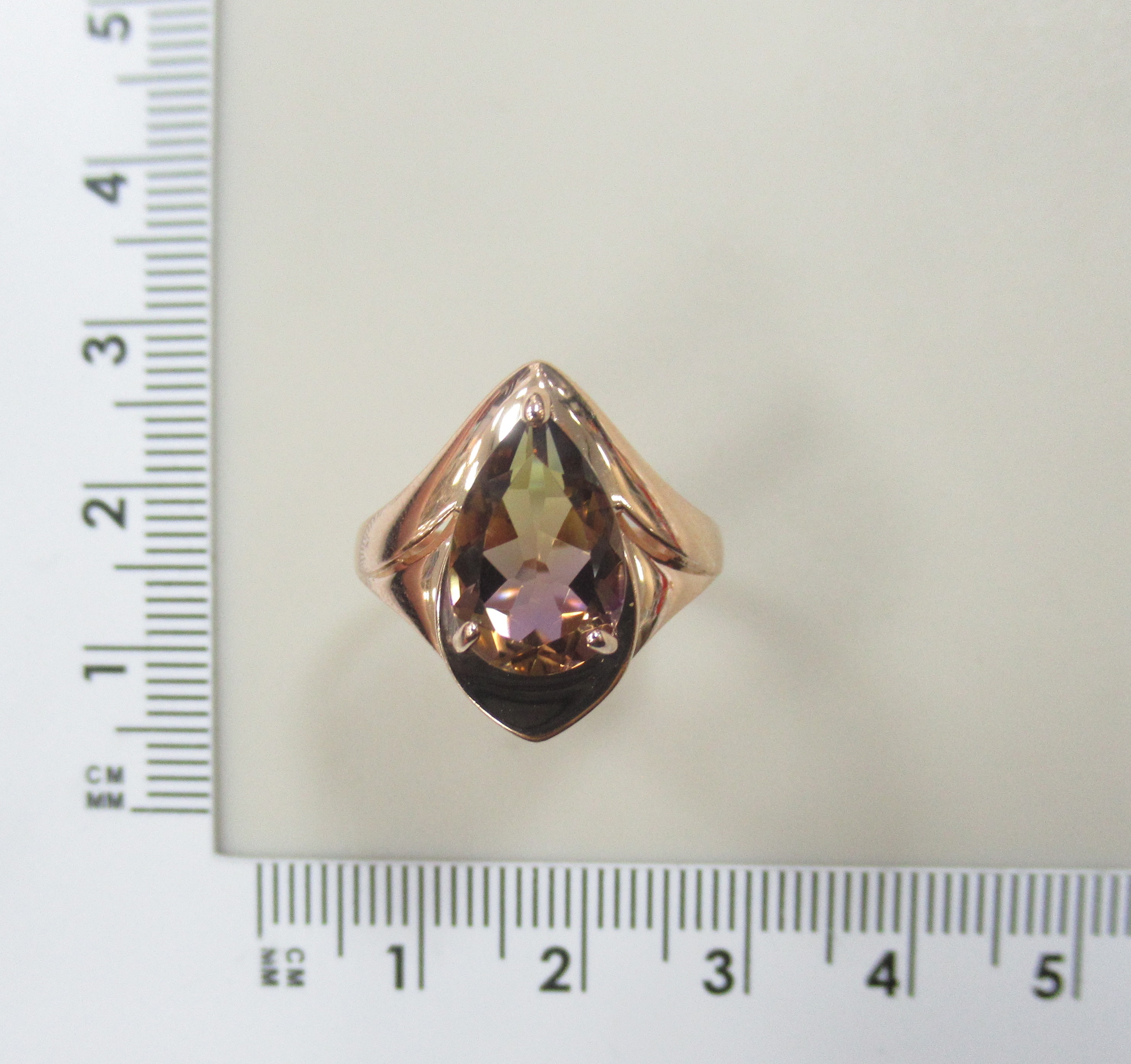 Серебряное кольцо с аметрином